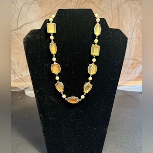 Lia Sophia Elegant crystal and pearl Necklace